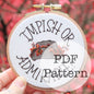 PDF Embroidery Pattern: Impish or Admirable, The Office