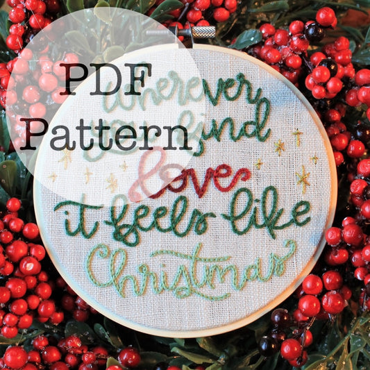 PDF Embroidery Pattern: Wherever You Find Love, Muppet Christmas Carol