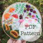 PDF Embroidery Pattern: Fairy Garden
