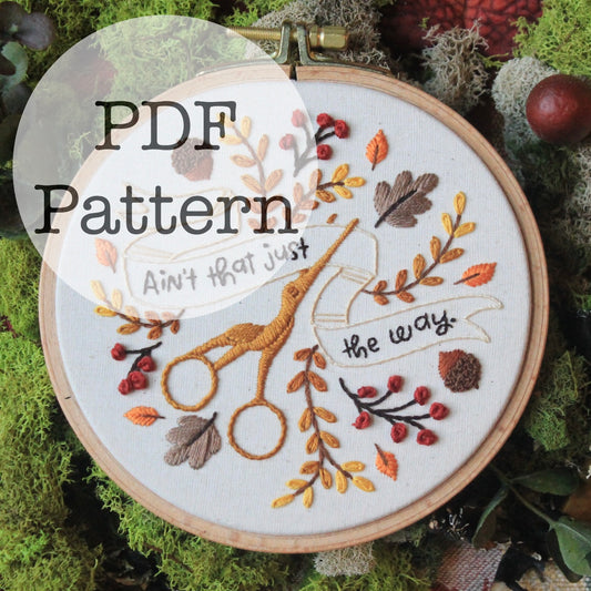 PDF Embroidery Pattern: Ain't That Just The Way, OtGW, Over the Garden Wall