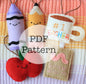 PDF Embroidery Pattern: Felt Teacher Ornaments